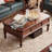 Classical all solid wood simple long coffee table
