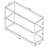 Nickel 2-Shelf Glass Top Entryway Console Table-1026847243-1044316053