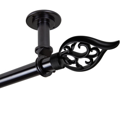 Addien Steel Adjustable Single Curtain Rod