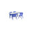 Goddard 5-Piece Rectangle Plastic Kids Activity Table and Chairs Set-49248713