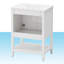 Ensemble de meuble-lavabo 24 po avec évier, armoire de salle de bain avec porte, bois massif et panneau de fibres à densité moyenne, finition peinte
