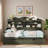 Wooden Daybed With 2 Storage Drawers And Storage Headboard Shelving-22772390