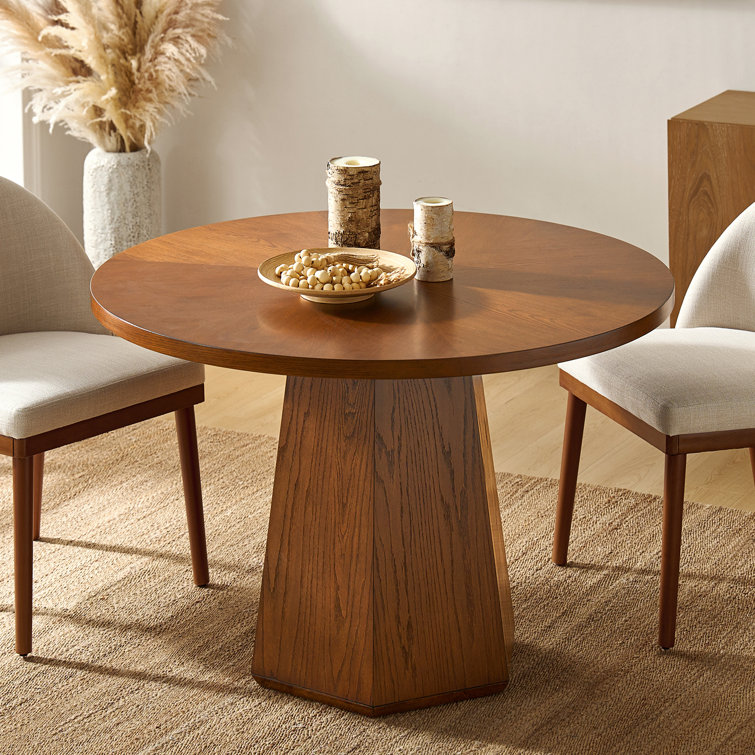 Mikei Mid-Century Modern 45" Round Dining Table