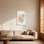 Plantes et fleurs, aquarelle florale, fleurs roses et vertes-1180705099