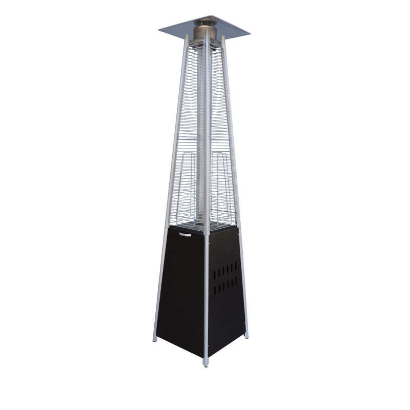 Mocha Stainless Steel Propane Pyramid Patio Heater