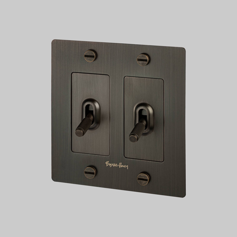 2G Toggle Switch / Logo, Bronze