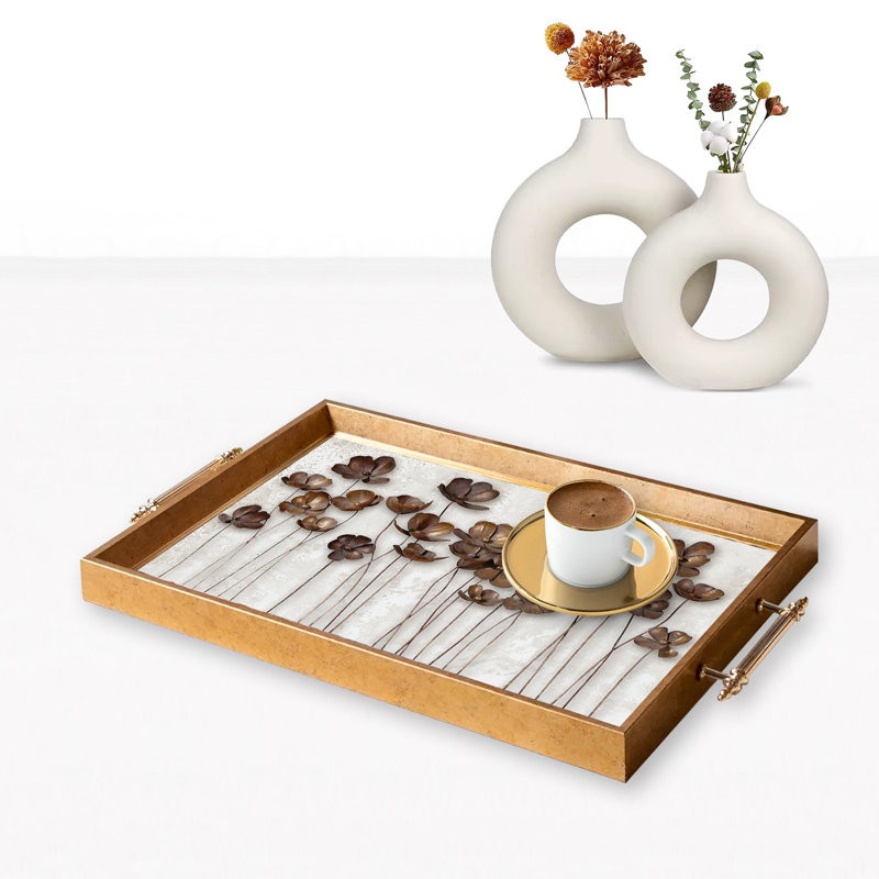 Élégant plateau en verre de 19,7 po x 11,4 po x 1,4 po | Fabrication 100% verre durable | Facile à nettoyer avec un chiffon humide | Idéal pour le service, la présentation décorative et l'organisation | Ajout élégant à la décoration intérieure