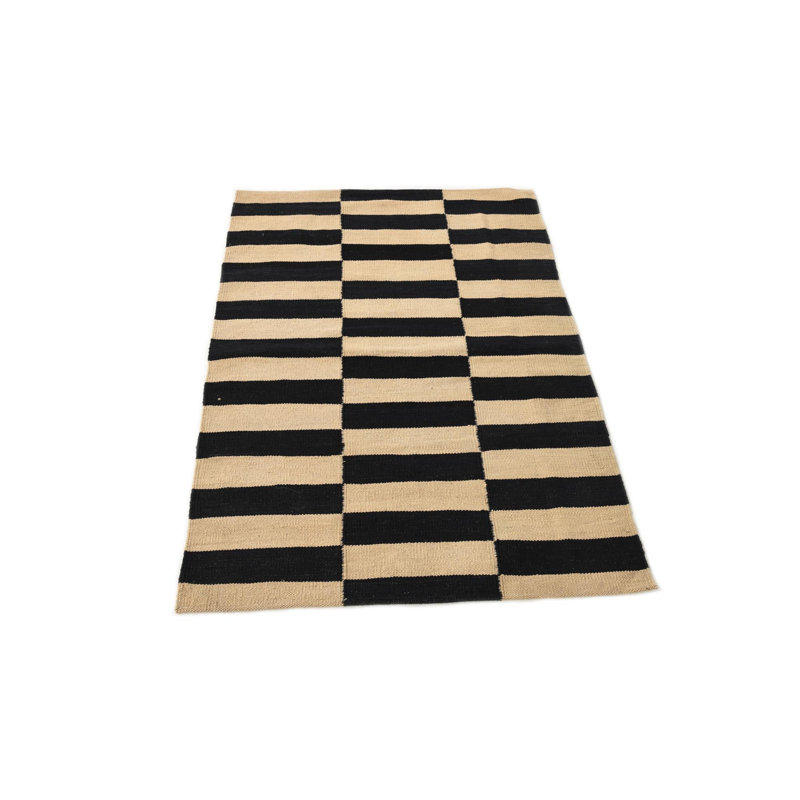 Tapis noir et blanc Obryant