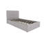 Lit plateforme tapissier capitonné à profil bas avec rangement Houchins-391569069-337335089