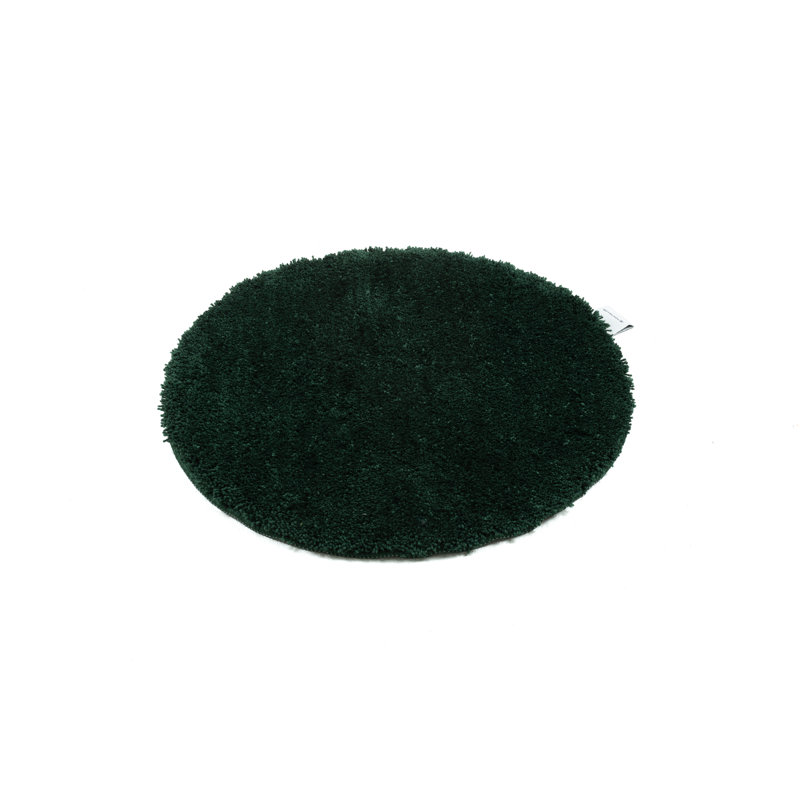 Circle Bath Rug, 90cm, Dark green