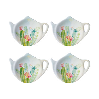 Set of 8 Teabag Holder Cactus