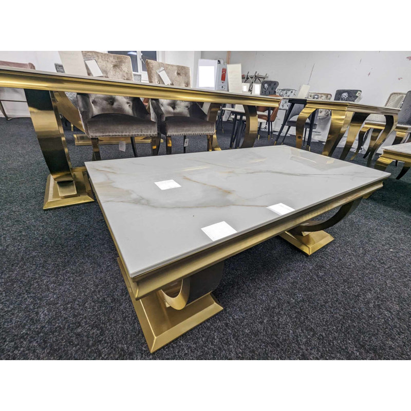 Ashbie Gold ceramic Coffee Table