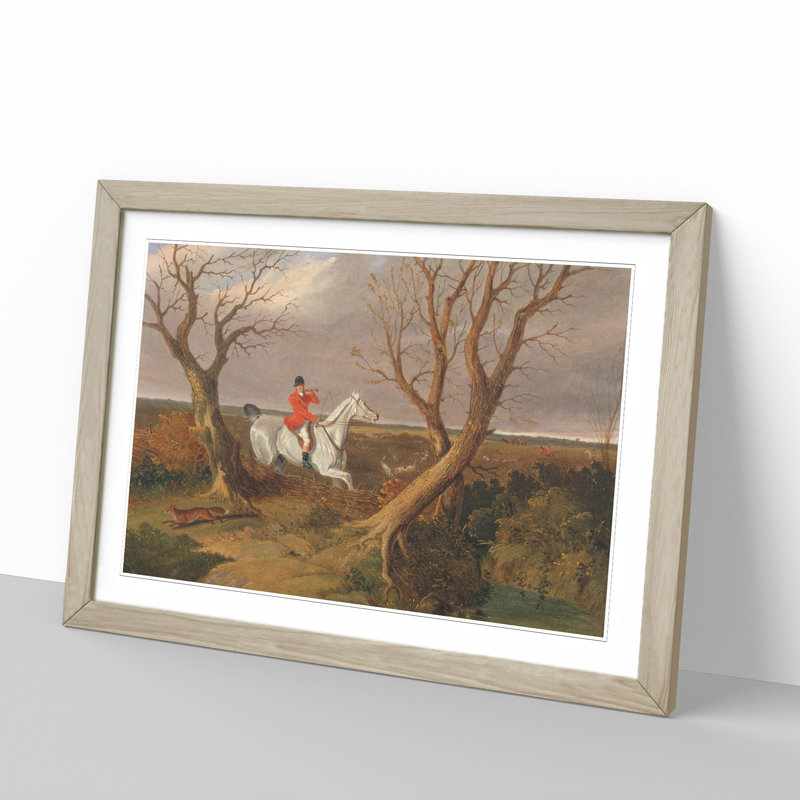 The Suffolk Hunt Vol.3 by John Frederick Herring - Picture Frame Painting, 48cm H x 65cm W x 2cm D, Oak Framed