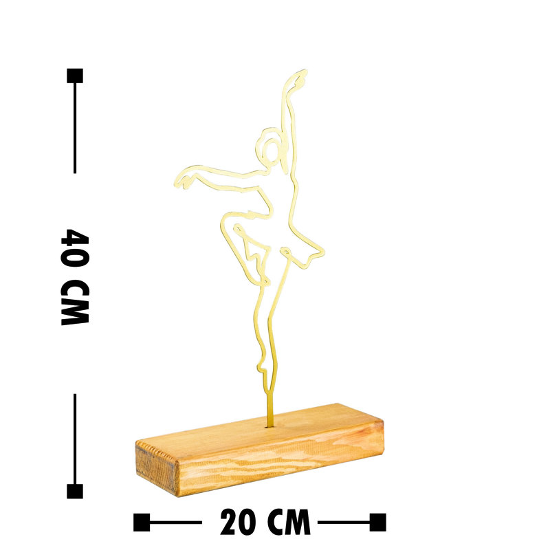 People Figurines & Sculptures, Gold/Brown