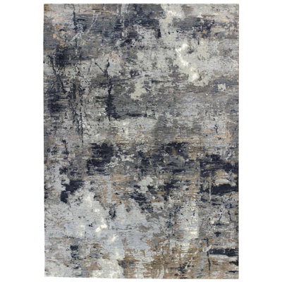 Taimur One-of-a-Kind Rectangle 6' X 9'3" Wool Area Rug in Grey