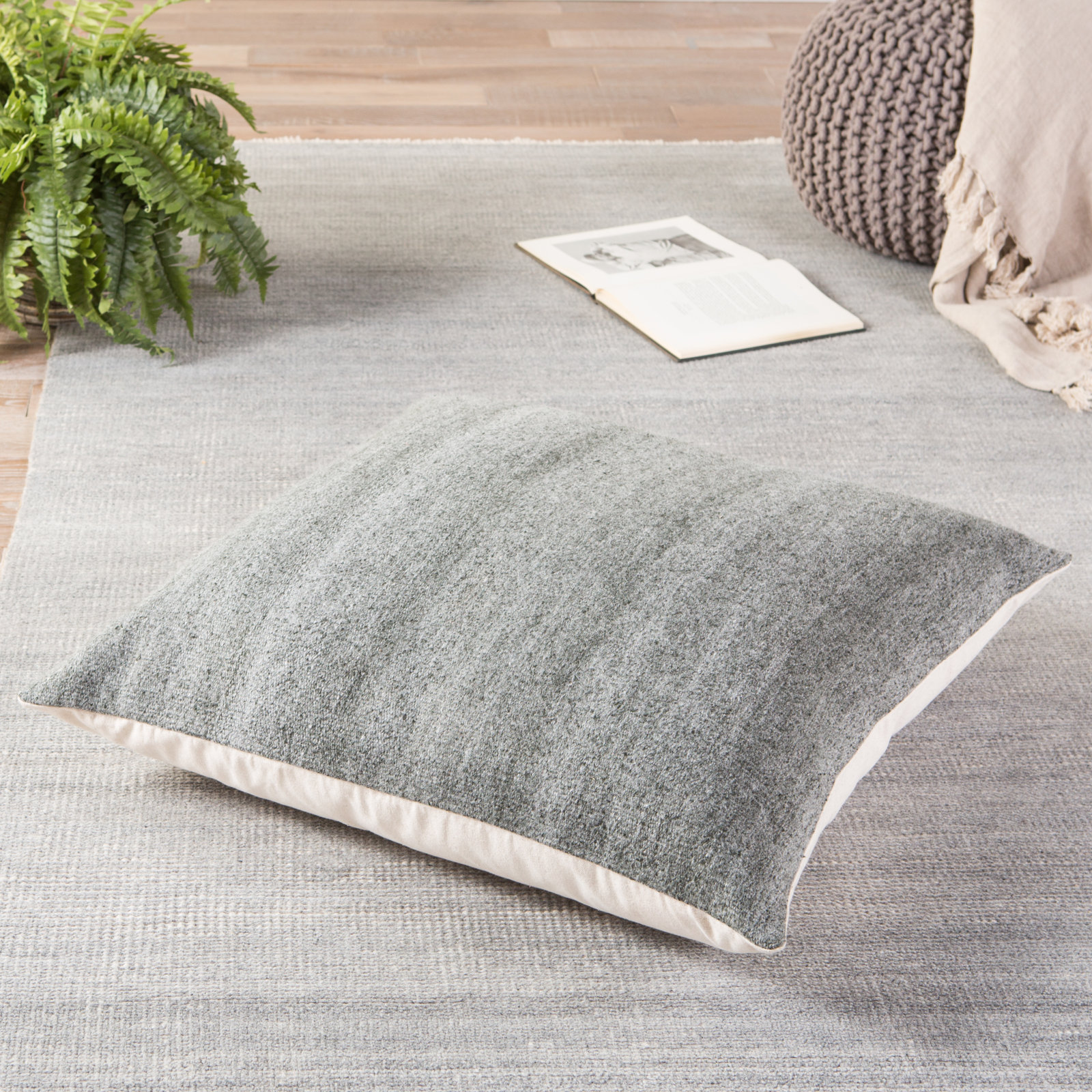 Truman Pillow Cover, Dark Gray
