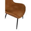 Chaise d'appoint rembourrée en brun
