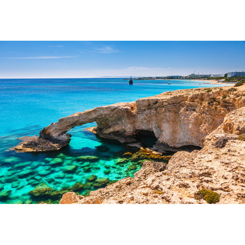 Protaras On Cyprus Island - Wrapped Canvas Print, 30cm H x 46cm W