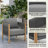 Dekka Teak Patio Chair with Cushions, Outdoor Lounge Chair