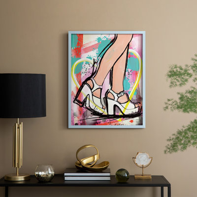 Reproduction encadrée Pop Glam - bois massif