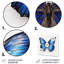 «Vibrant Blue Butterfly II», reproduction sans cadre sur métal-1884011902