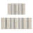 Woven Texture Stripe Bath Rug Grey 22X58"