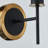 Rickey - 1-Light Wall Sconce - Black - Brushed Brass - White Glass-1524232447