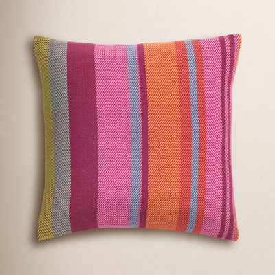 Pilar Striped Cotton Pillow Cover