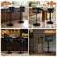 ALFORDSON 2x Bar Stool Swivel Gas Lift Backrest Dining Kitchen Pub Chair