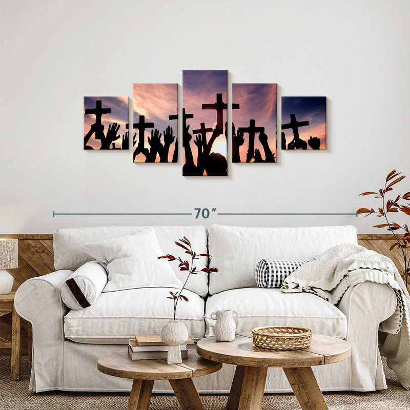Christian Gathering, 24" H x 55" W