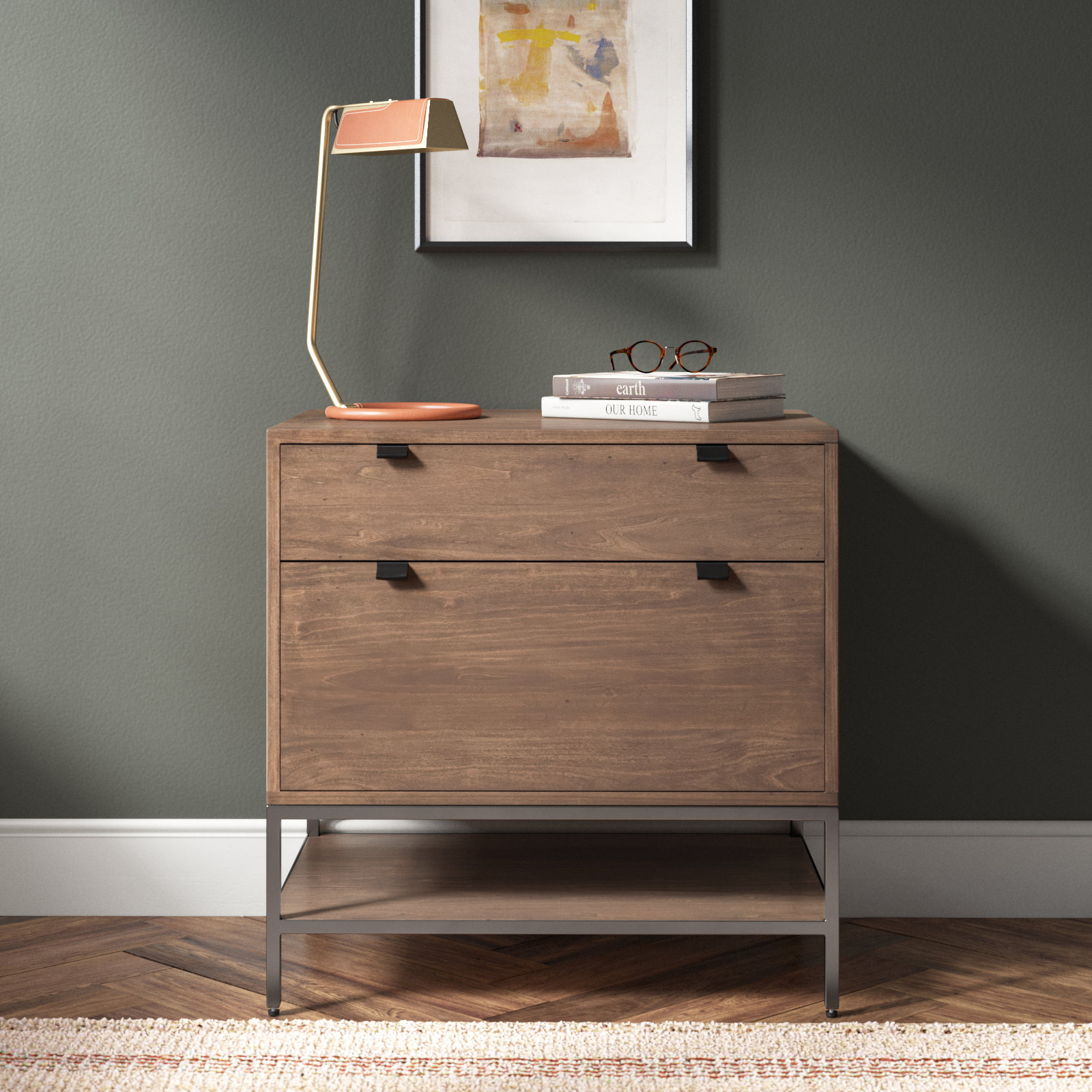 Loki 2 - Drawer Vertical File Cabinet, Auburn Poplar