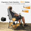 Chaise berçante de camping pliante avec appui-tête et repose-pieds amovible Norockescomce Hamac-1887884924