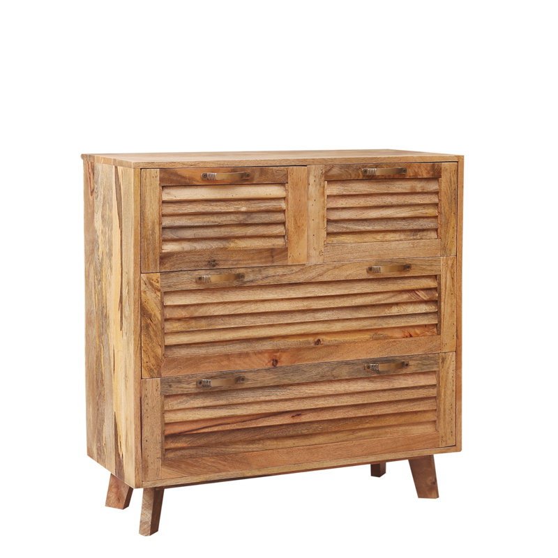 Altamirano Solid Wood 90 cm W Chest of 4 Drawers