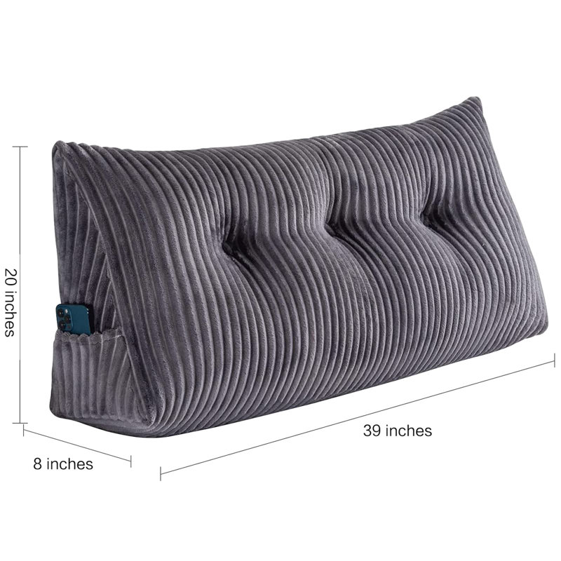 Creasey Grey Novelty Backrest Cushion Pad