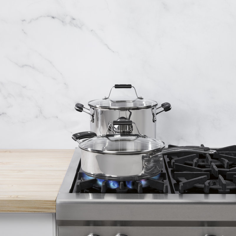 Heritage Stainless Steel 11-Piece Non-Stick Cookware Set