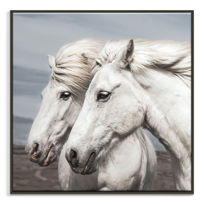 Print on Canvas, 61cm H x 61cm W, Black Floater Frame