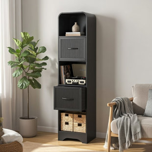 Bibliothèque étroite - gris