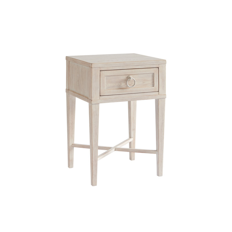 Newport 20'' W Solid Wood Nightstand, Sailcloth