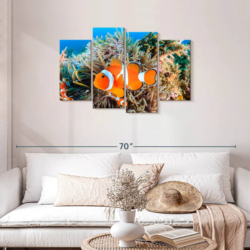 Brampt Fish Swimming, 27" H x 43" W