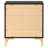 Black And Gold 2-Drawer Rectangular Nightstand