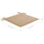 Chaise de patio empilable en teck avec coussin-1360054852-1407841660