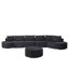 Ensemble de canapé modulaire en chenille sans assemblage requis-1186912137