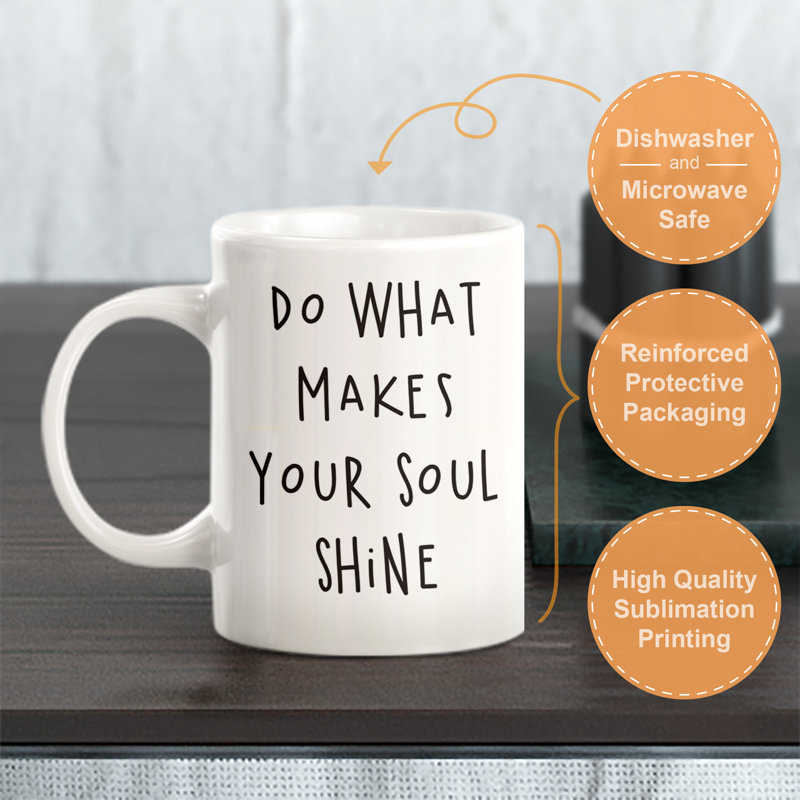 Coffee Mug, 11 oz., Polypropylene Plastic
