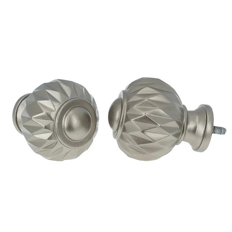 Nickoy Adjustable Single Curtain Rod, 84" - 120", Gunmetal