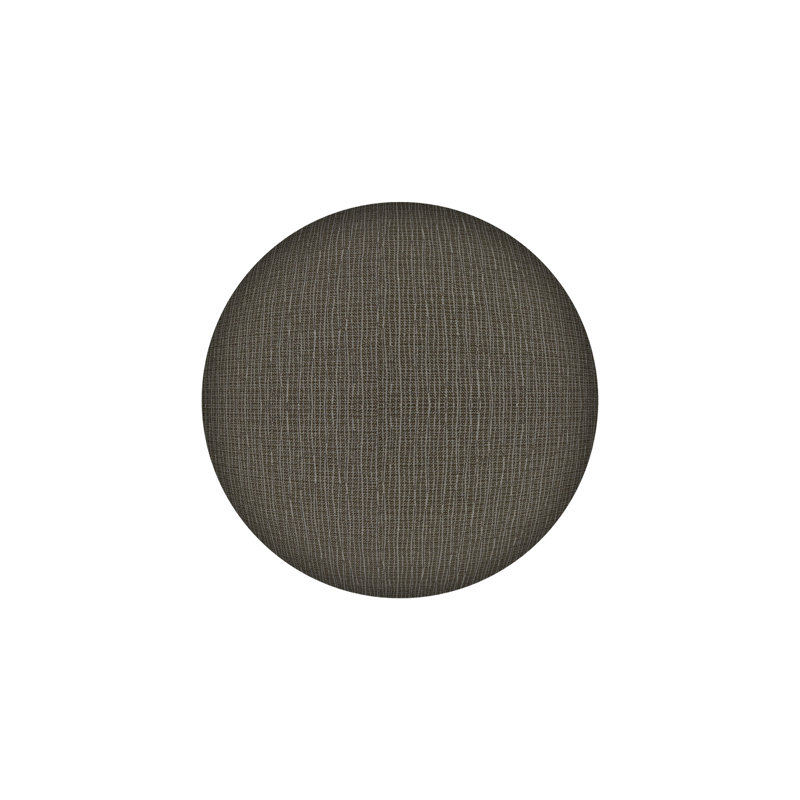802 Misha Swivel Vanity Stool with Upholstered Seat, Pewter, Fabric-Graph Chalice