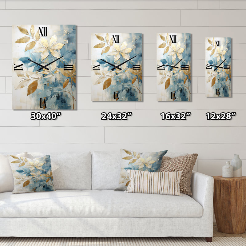 Bartolot - Horloges murales Abstract Botanicals, Grand