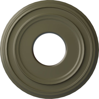 Médaillon de plafond H 12,375 po x l 12,375 po x P 1,125 po