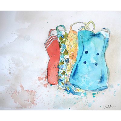 «Suit sac» par Lauren Maurer, reproduction d'art sur toile
