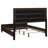 Walnut Upholstered Queen Bed