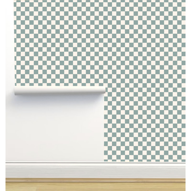 Rouleau de papier peint auto-adhésif texturé L 12 pi x l 2 po Erin Kendal Designs, Bleu